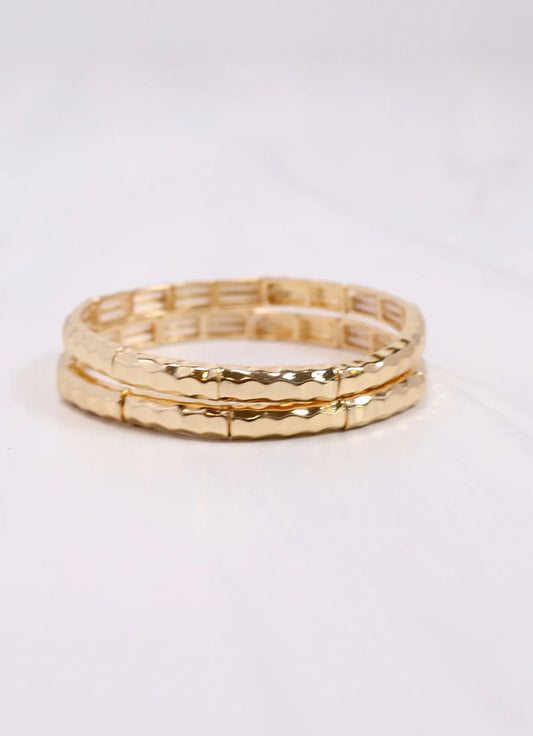 Caroline Hill Gold Latifah Bracelet SET