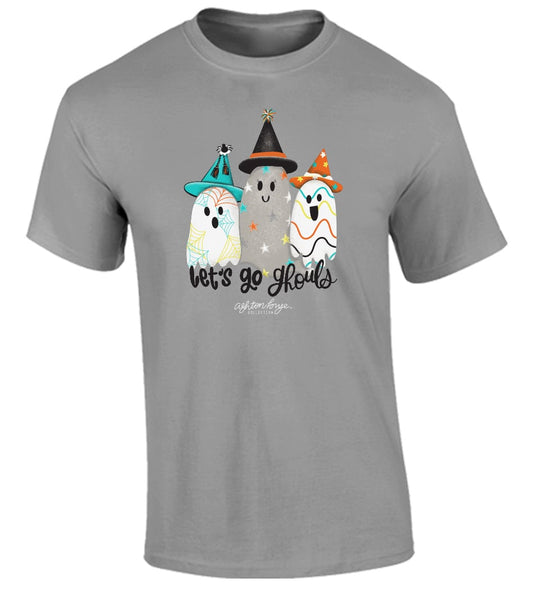 Ashton Brye YOUTH Let's Go Ghouls Granite Statement Tee