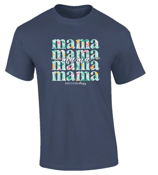 Southernology Mama On Repeat Statement Tee