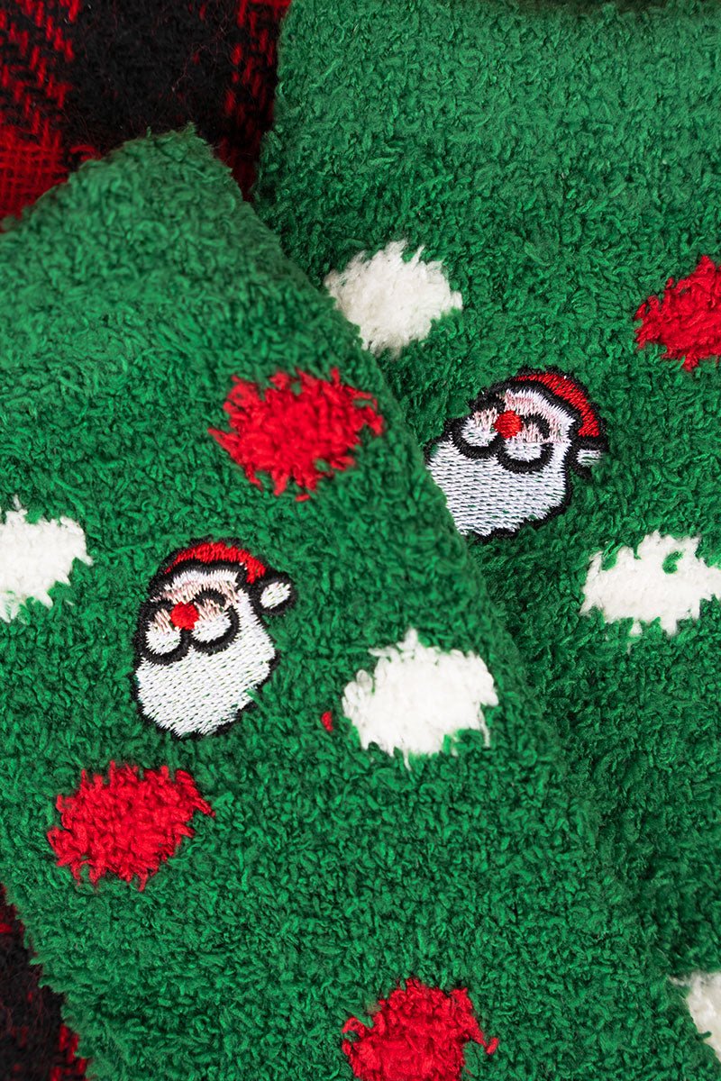 Christmas Magic Santa Polka Dot Socks