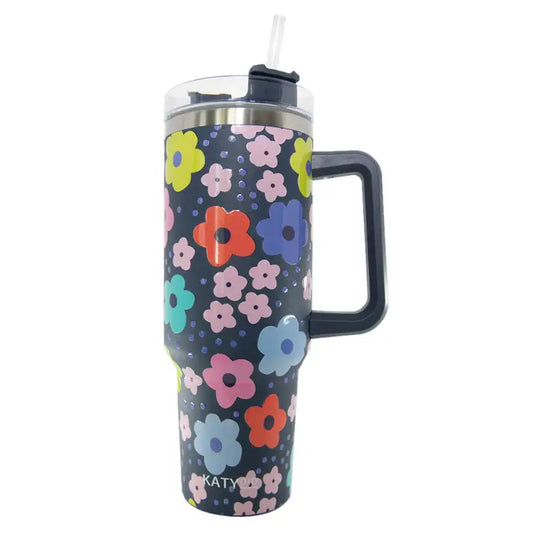 Katydid Navy Daisy Tumbler