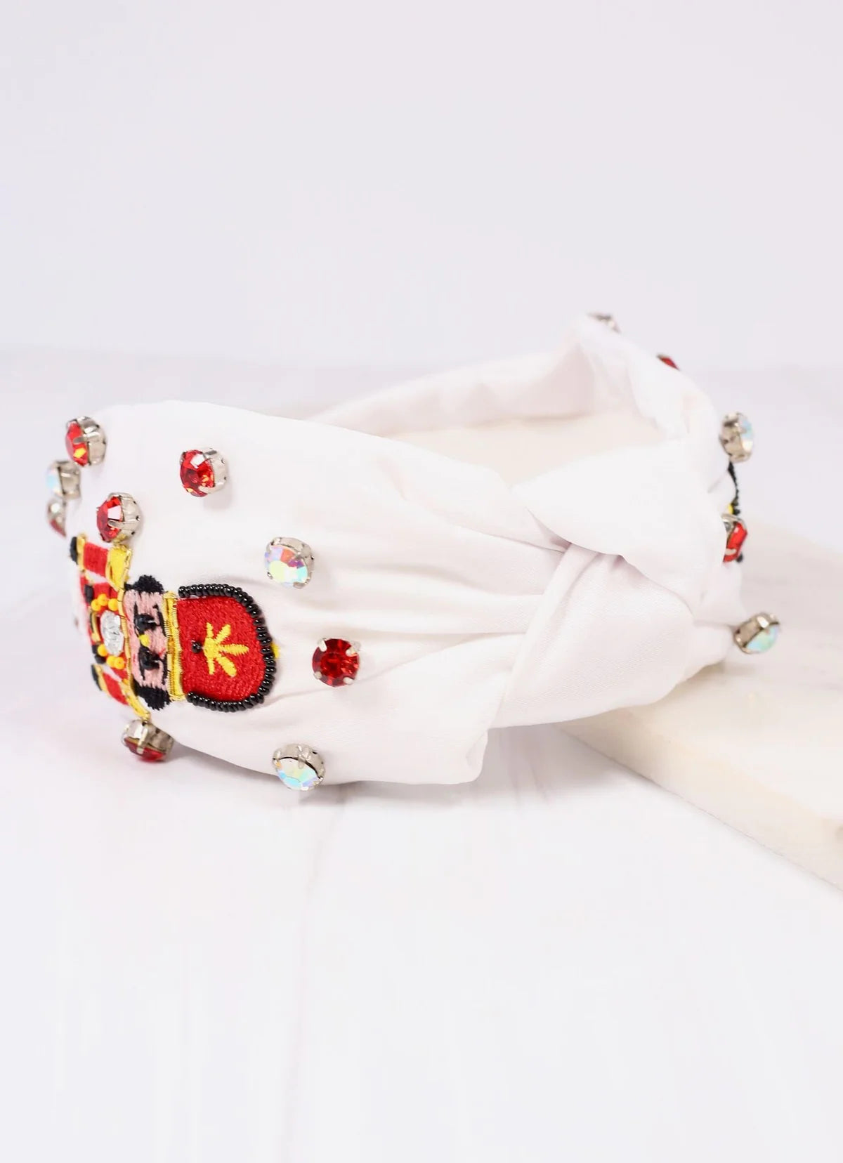 Nutcracker Embellished White Headband