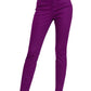 Womens Zenana High Rise Skinny Color Stretch Denim Plum