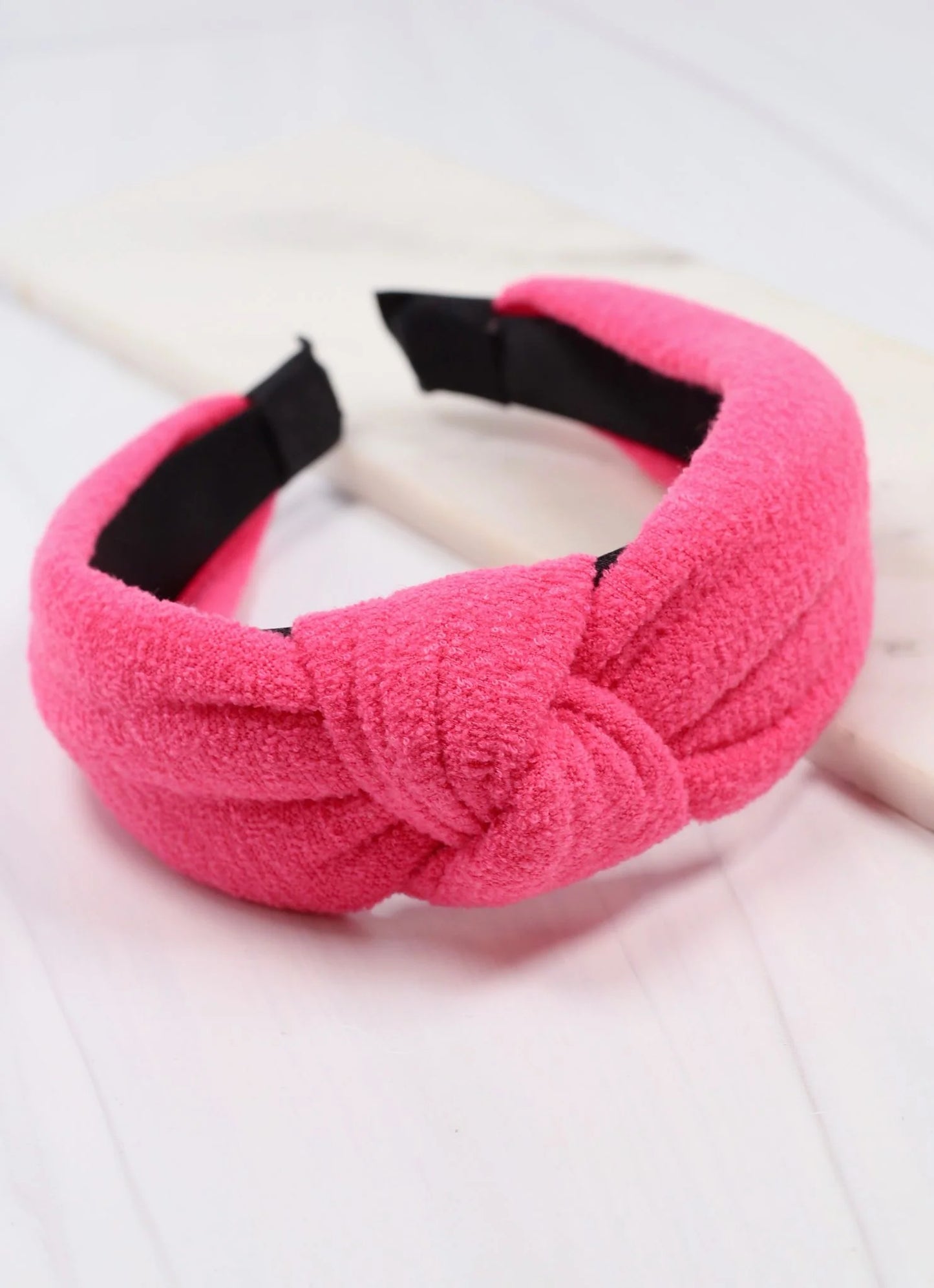 Terry Headband Hot Pink