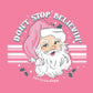 Southernology Retro Pink Santa Statement Tee