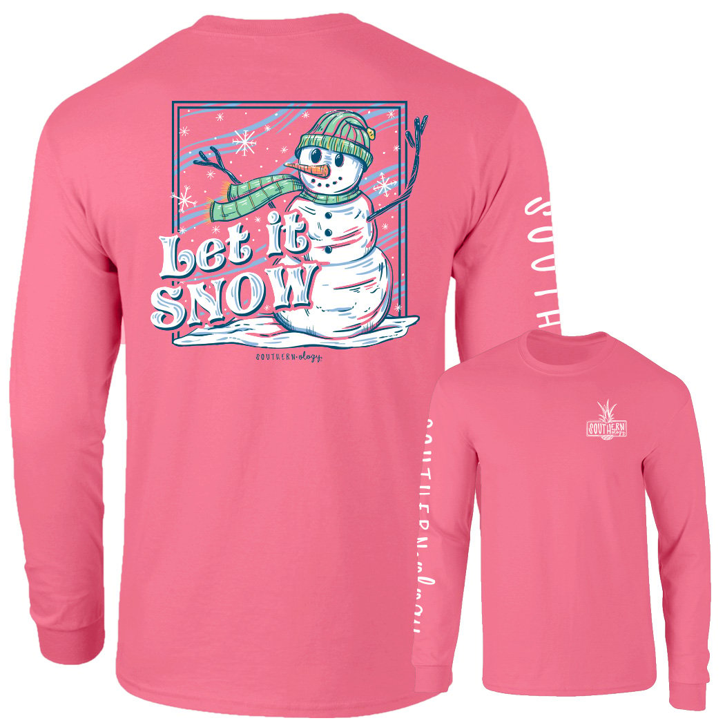 Southernology Snowflake Let it Snow Long Sleeve Shirt