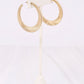 Caroline Hill Gold Torres Textured Hoop Earrings