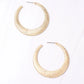 Caroline Hill Gold Torres Textured Hoop Earrings