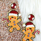 Viola Gingerbread Man Seed Bead Earrings