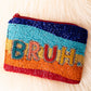 Viola 'Bruh' Seed Bead Coin Purse