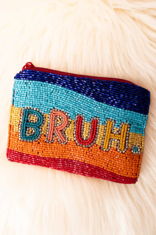 Viola 'Bruh' Seed Bead Coin Purse