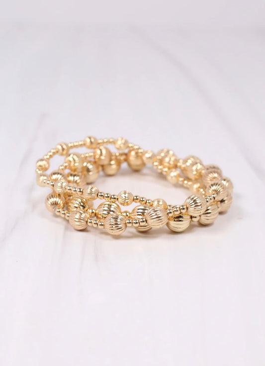 Caroline Hill Gold Shedric Bracelet SET