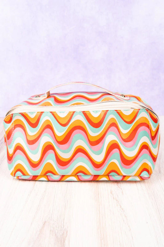 Groovy Vibes Jetsetter Expandable Makeup Bag