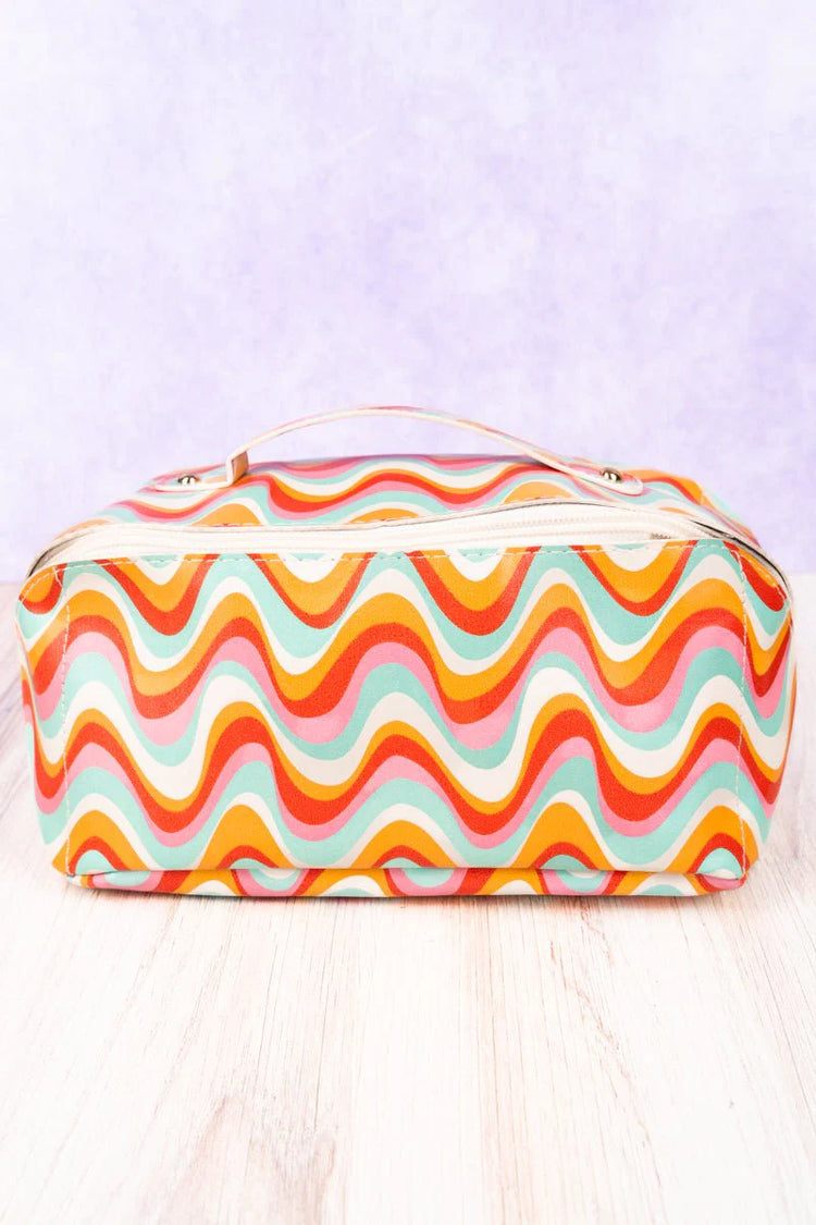 Groovy Vibes Jetsetter Expandable Makeup Bag