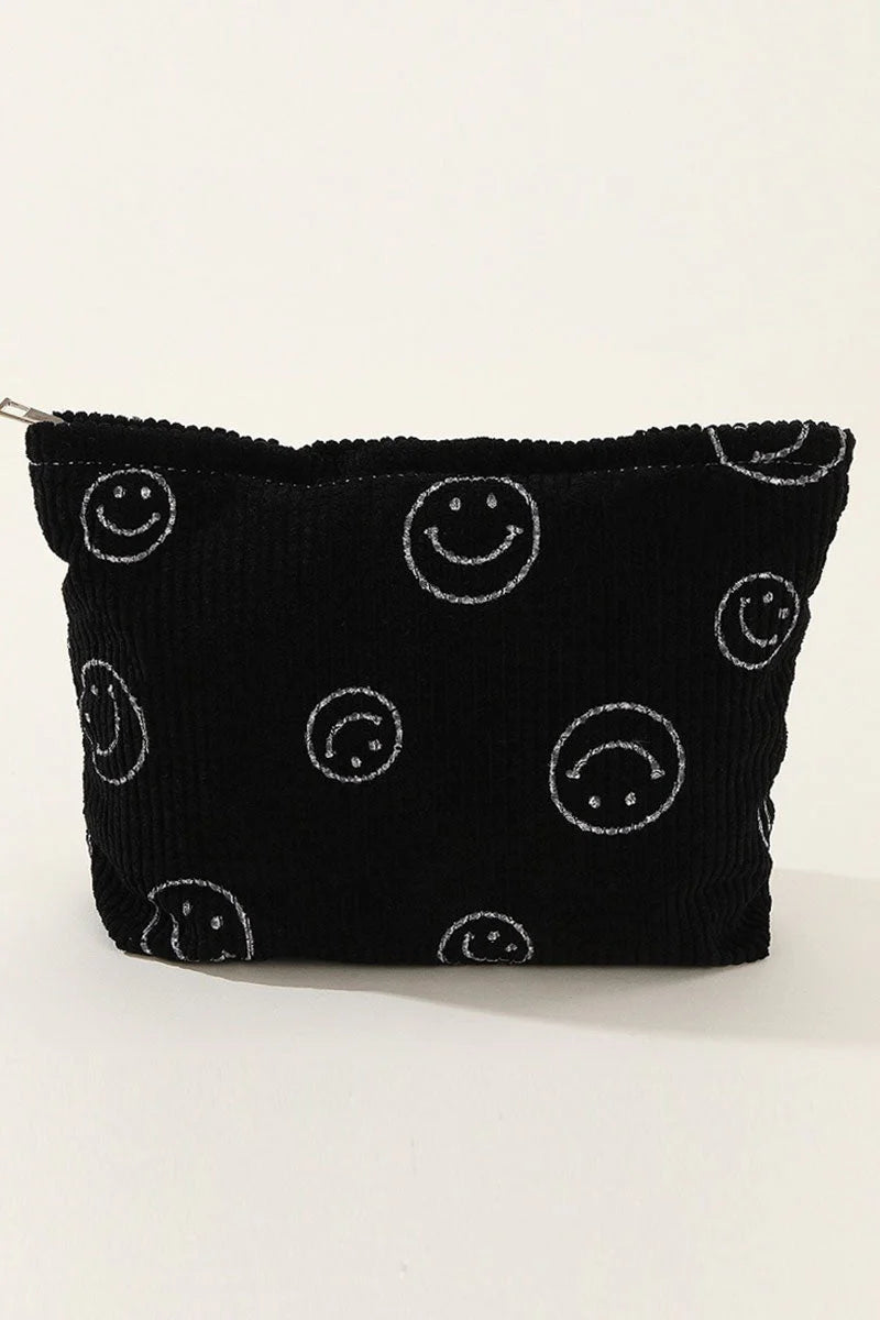 Zenana Happy-Go-Lucky Corduroy Cosmetic Pouch