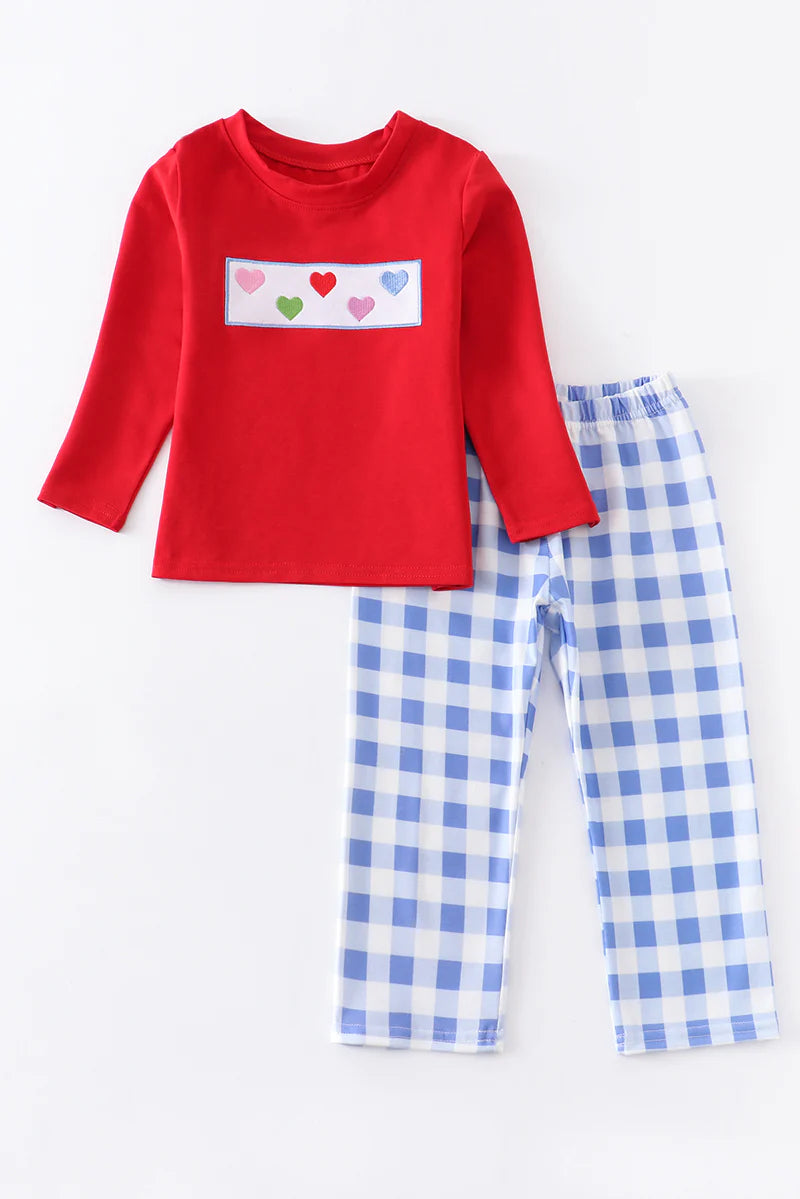 Boys Valentines Day Heart Love Embroidery Set