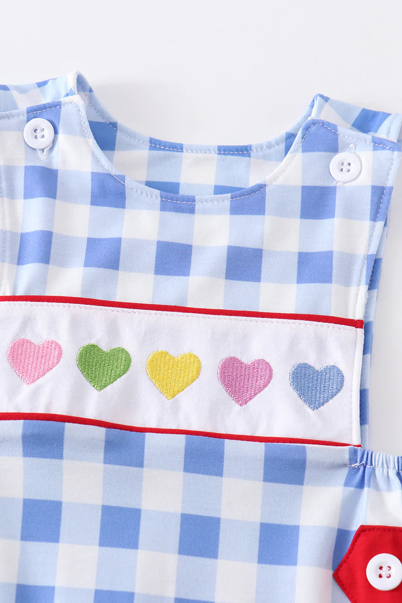 Boys Valentines Day Heart Embroidery JonJon