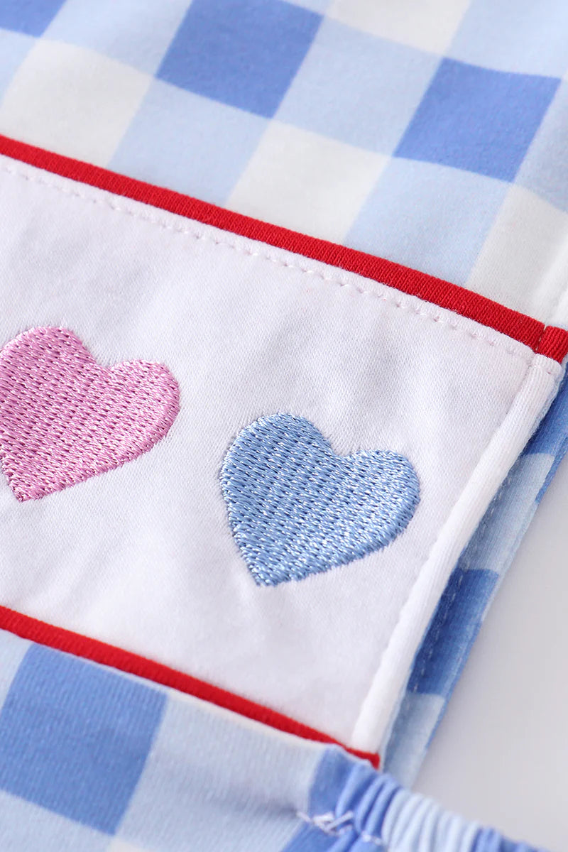 Boys Valentines Day Heart Embroidery JonJon