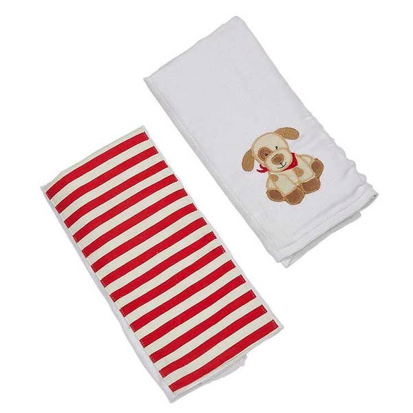 Max The Puppy Double Burp Cloth Gift Set
