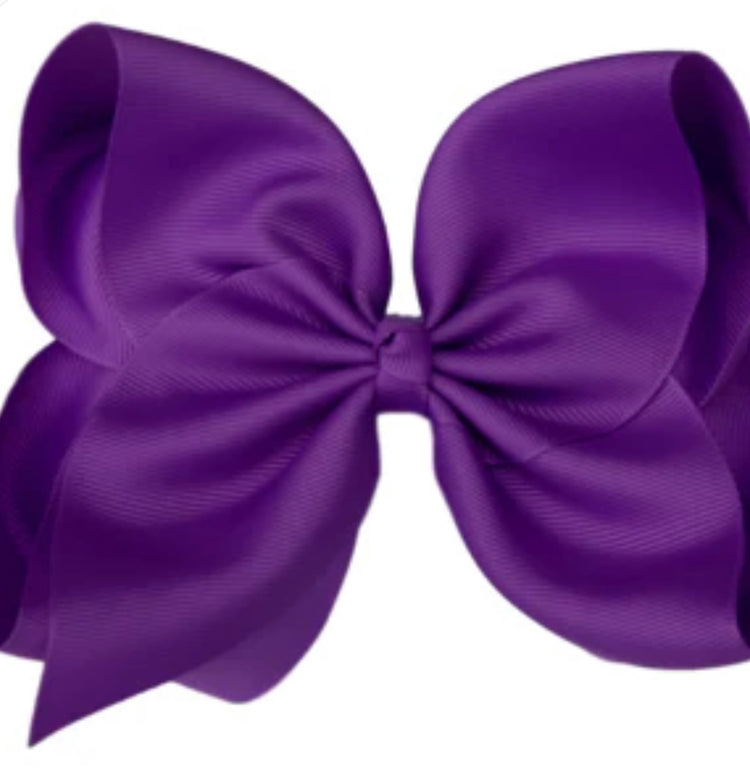 6” Purple Bow