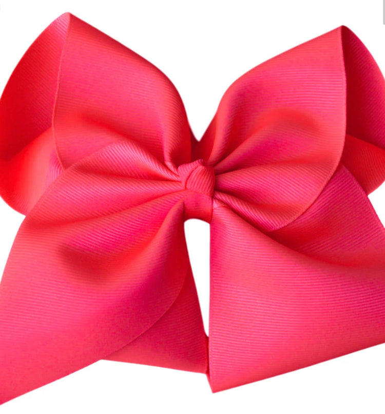 6” Neon Pink Bow