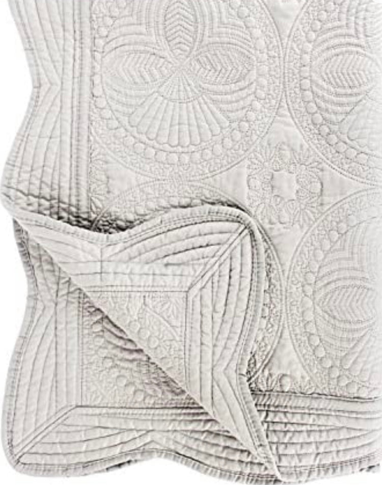 Sleepy Owl On The Moon Embroidered Heirloom Blanket Newborn Announcement