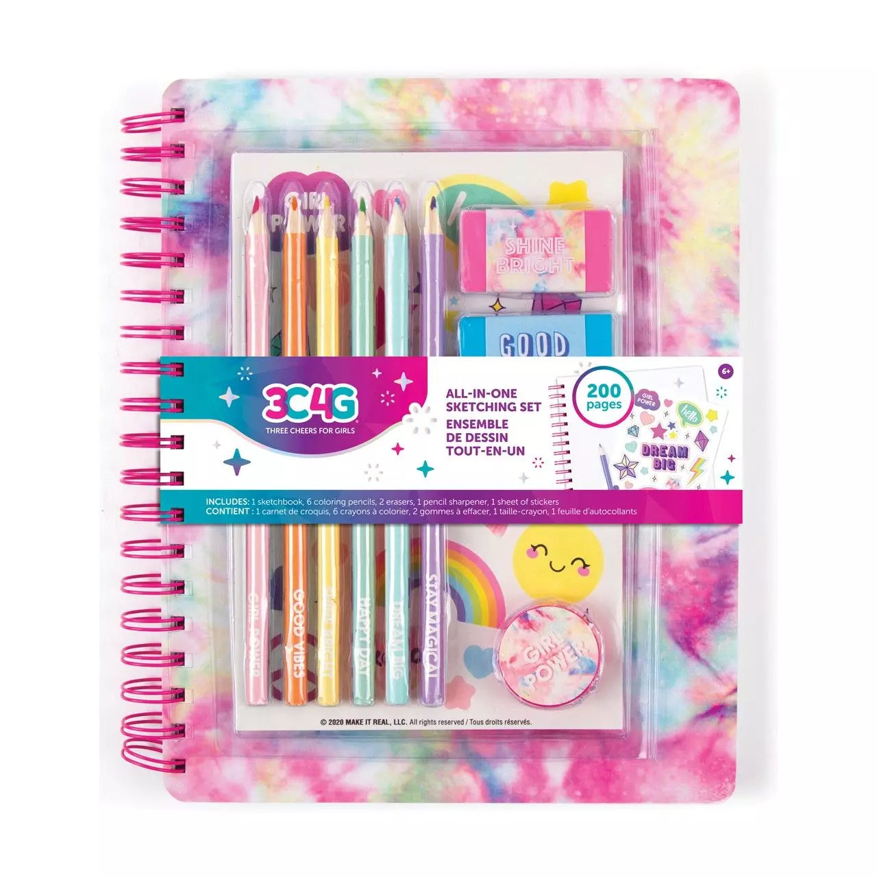 Make It Real Tie-Dye All-In-One Sketching Set