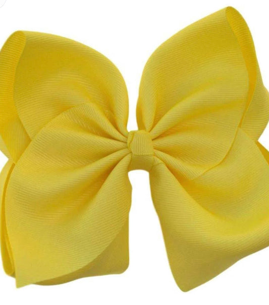 6” Yellow Bow