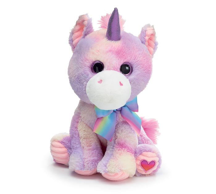 PLUSH UNICORN TIE DYE PASTEL COLORS