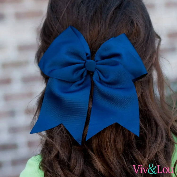Viv & Lou Navy Hair Bow