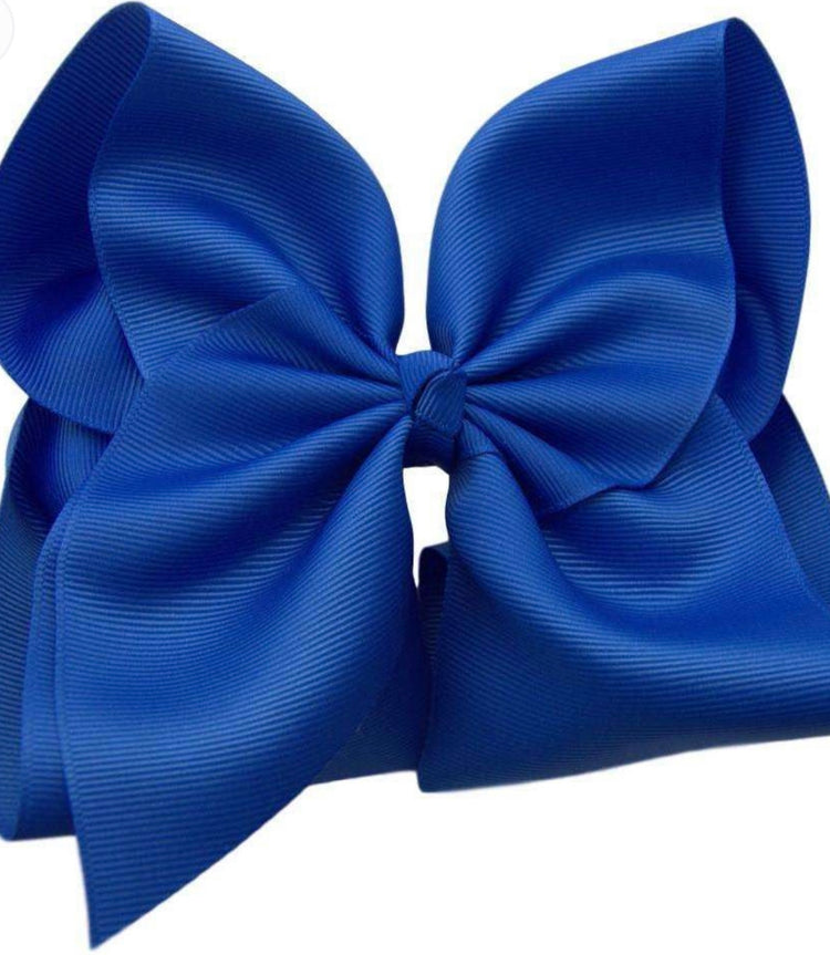 6” Royal Blue Bow