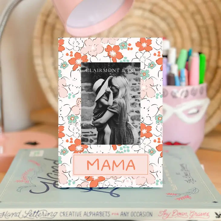 Mini Picture Frame, Mama Quote, Floral Art
