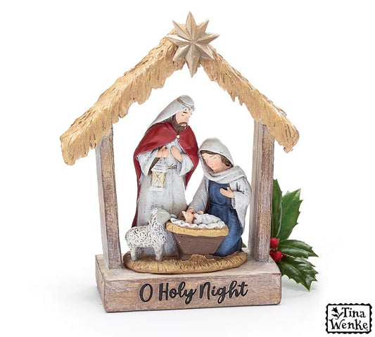 Holy Family A Child Is Born Shelf Sitter