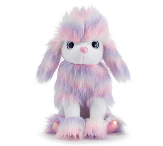 PASTEL PINK LAVENDER AND WHITE POODLE