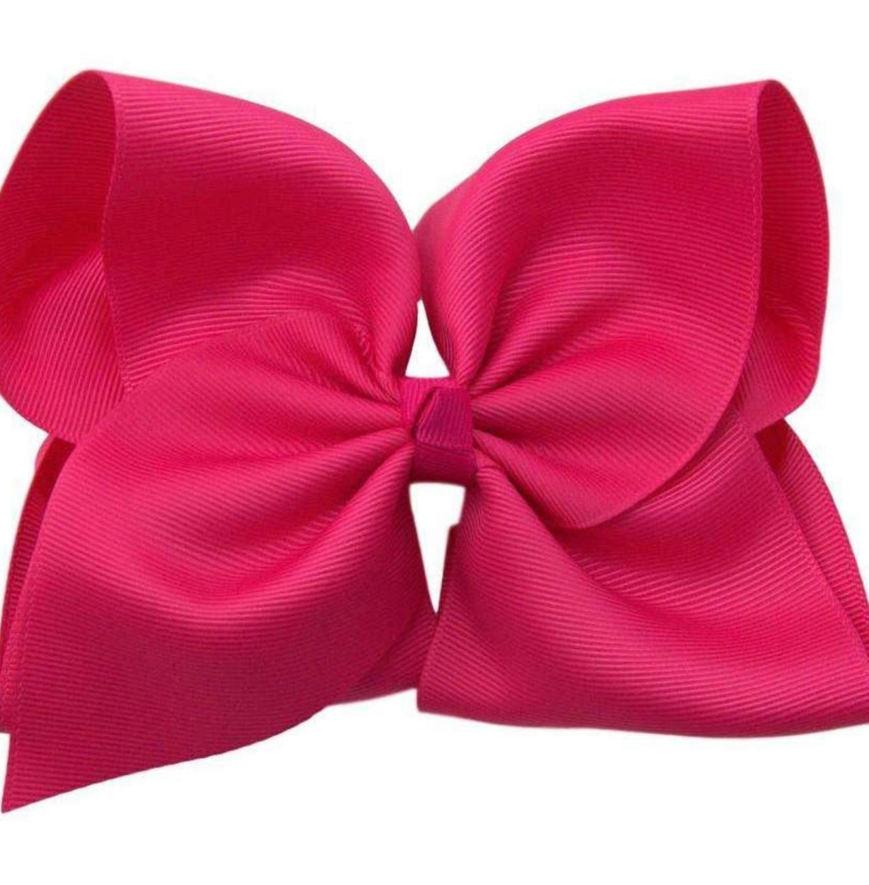 6” Shocking Pink Bow