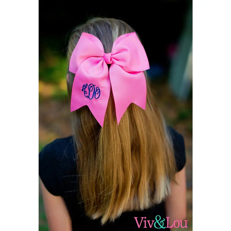 Viv & Lou Hot Pink Hair Bow