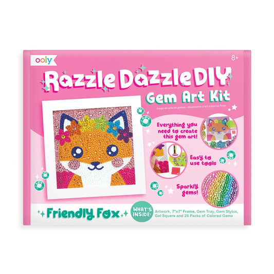 Ooly Razzle Dazzle D.IY. Gem Art Kit: Friendly Fox