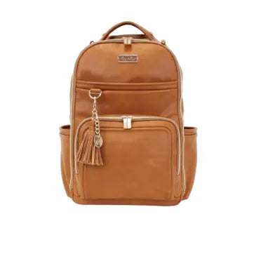 Itzy Ritzy Cognac Boss Plus Backpack Diaper bag