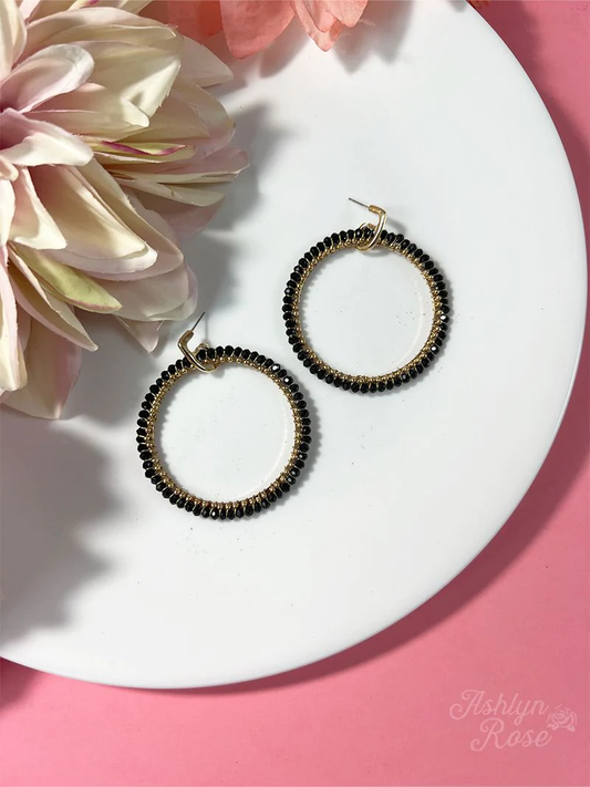 A Bunch of Hoopla Earrings in Black