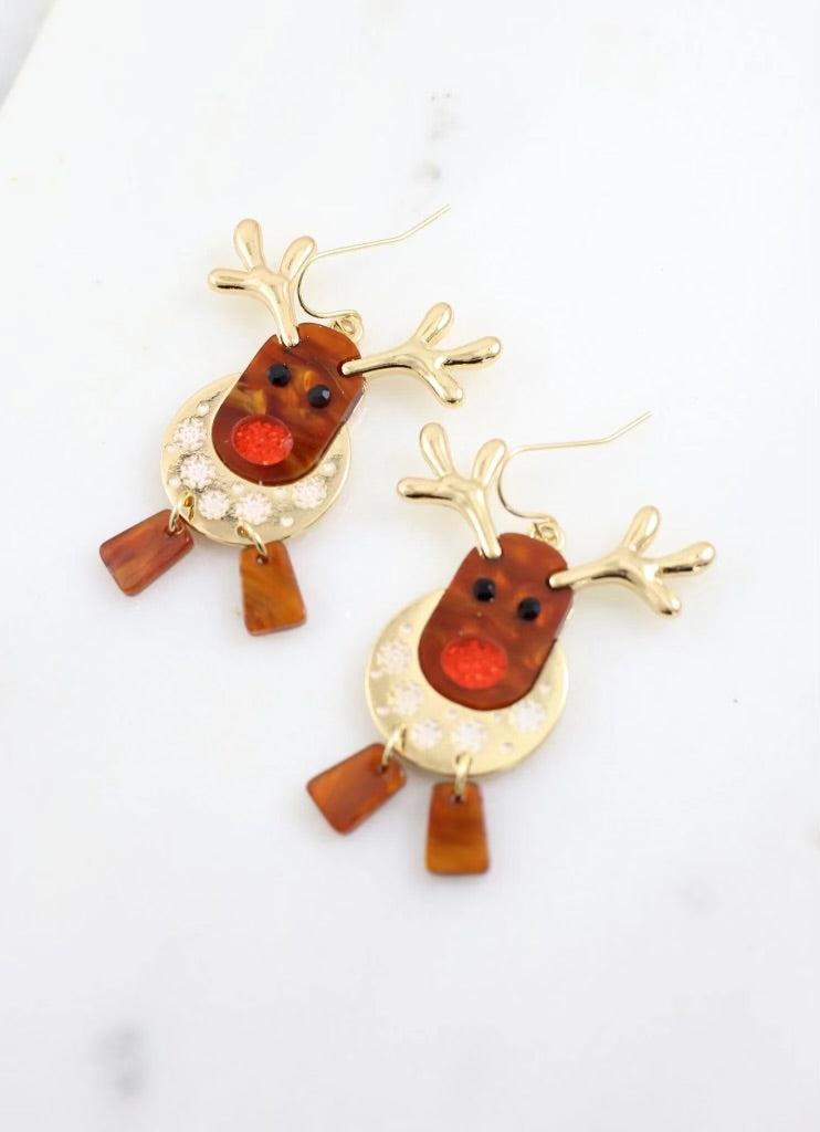 Comet Reindeer Earrings