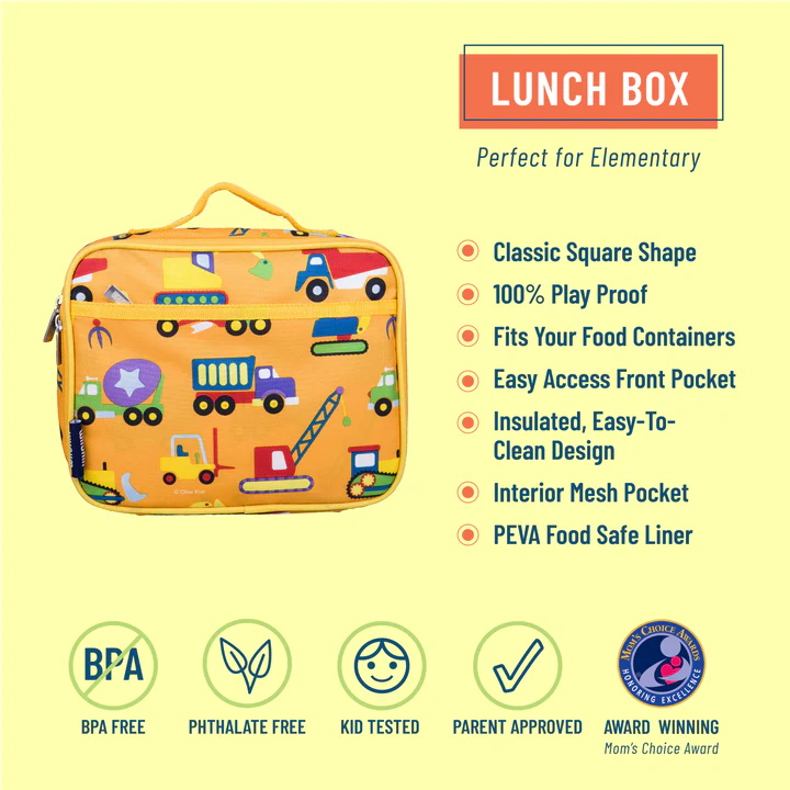 Wildkin Under Construction Lunch Box Bag