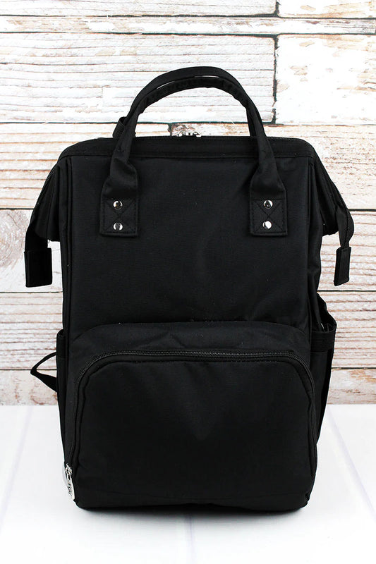 NGIL Black Diaper Bag Backpack