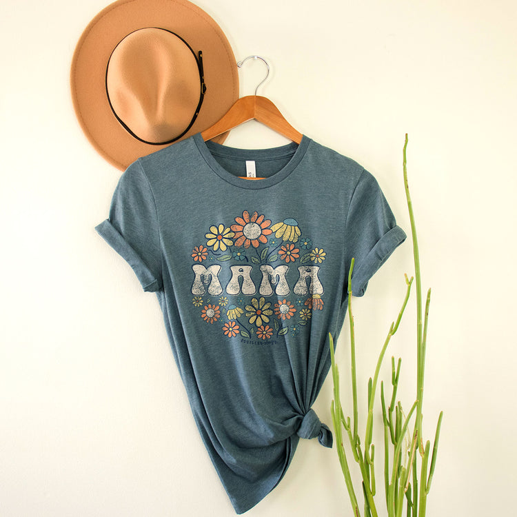 Southernology Groovy Floral Mama Statement Tee