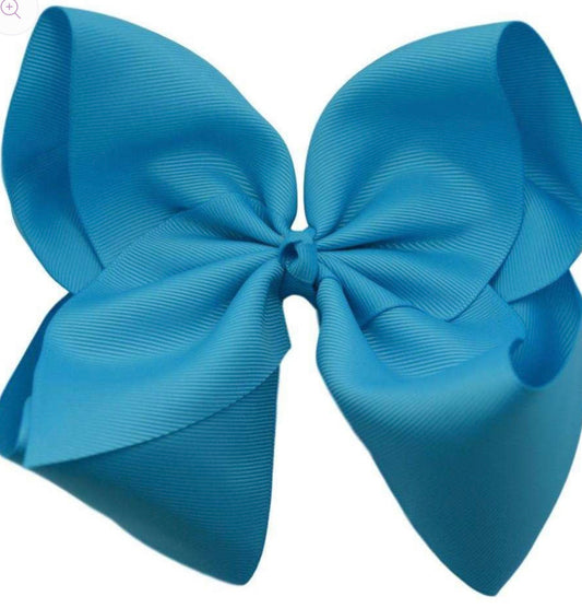 6” Light Blue Bow