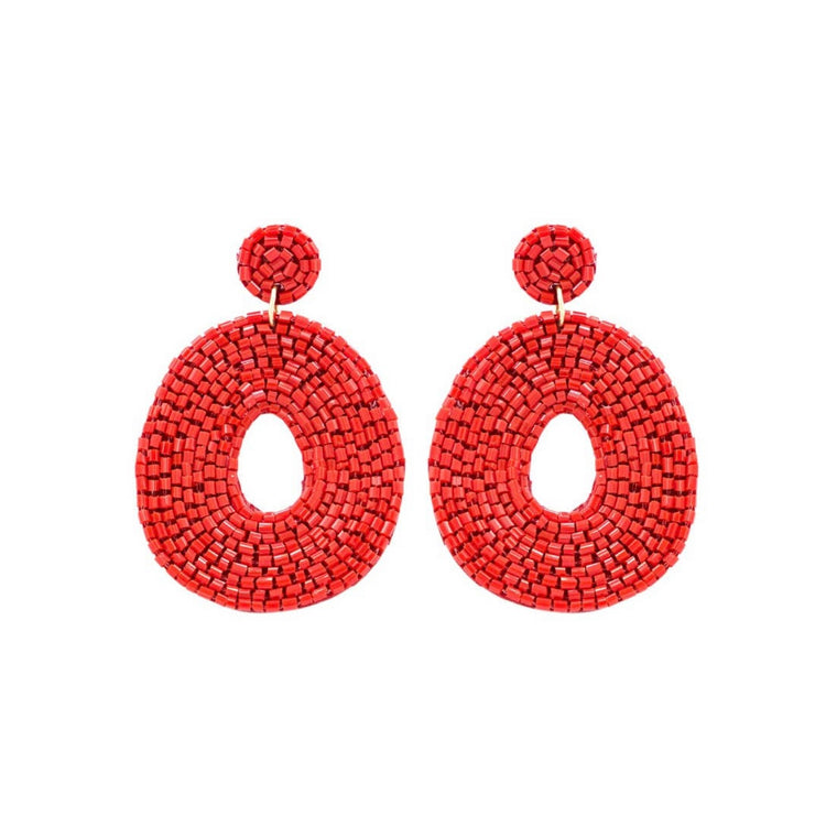 Viv & Lou Red Caroline Earrings