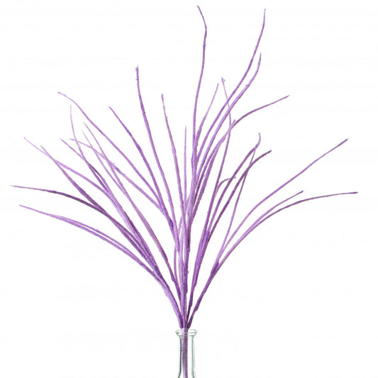 27" Flocked Grass Bush: Lavender