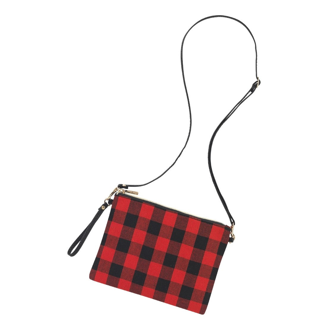 Viv & Lou Red Buffalo Check Hayley Purse