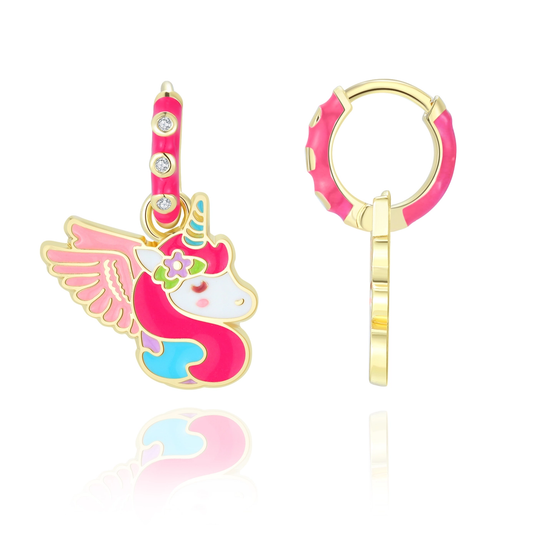 Unicorn Wishes Huggie Earrings