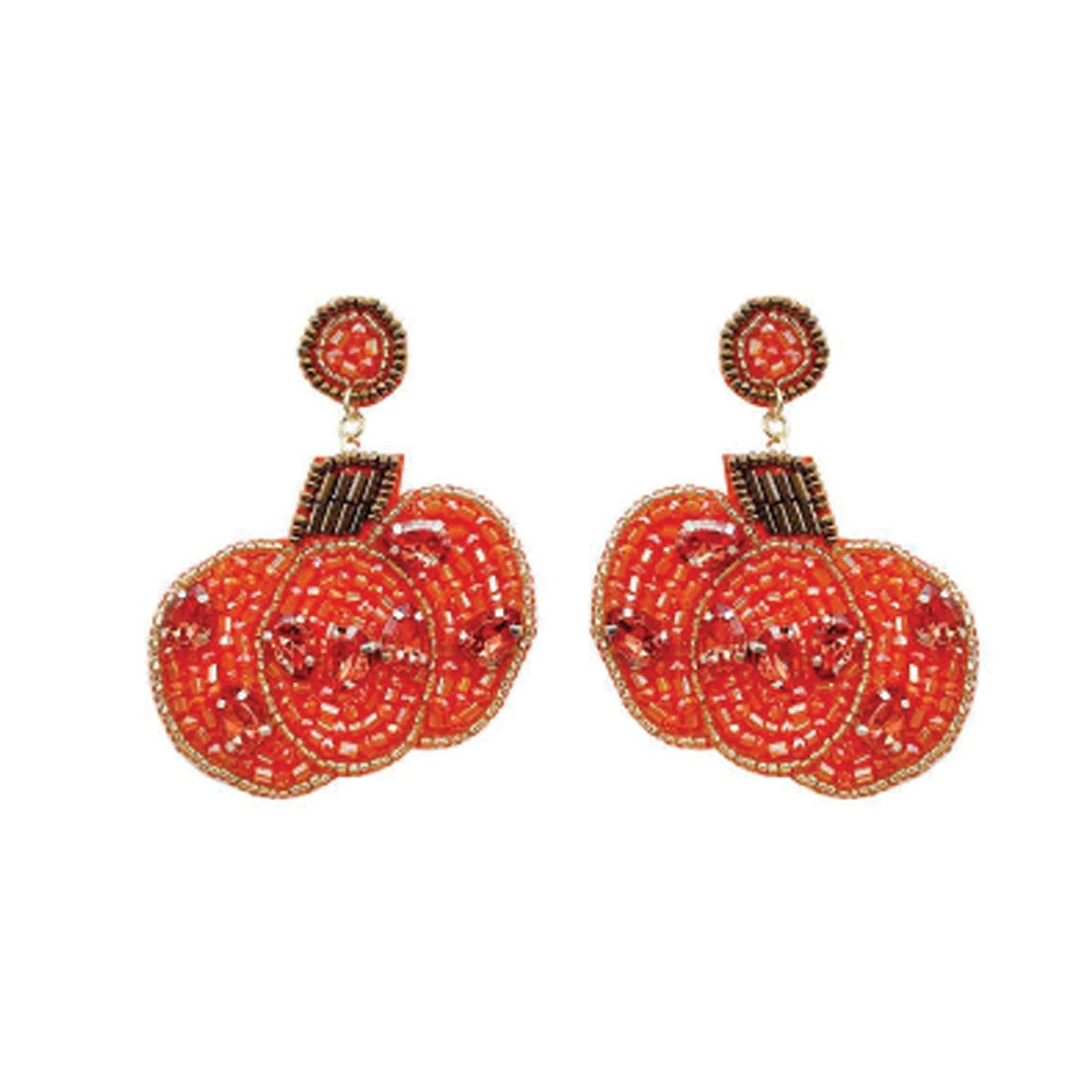 Viv & Lou Pumkin Kisses Harvest Wishes Earrings