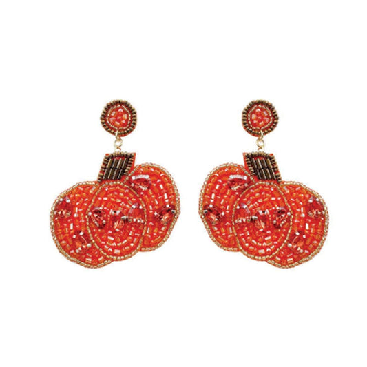 Viv & Lou Pumkin Kisses Harvest Wishes Earrings